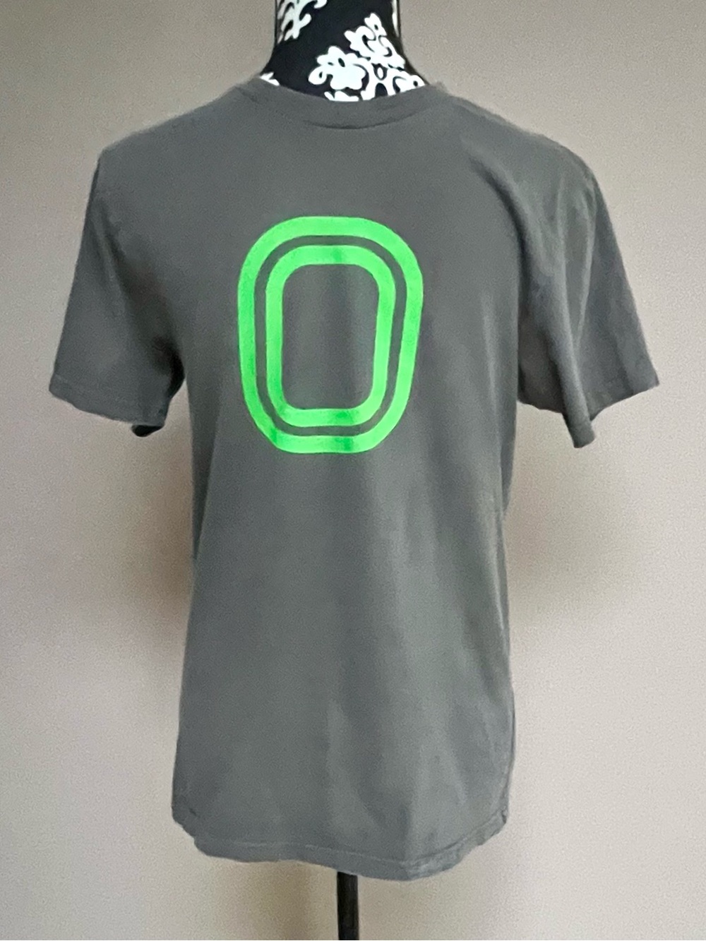 OVERTIME Classic Logo Graphic Grey & Neon 100% Cotton Tee
